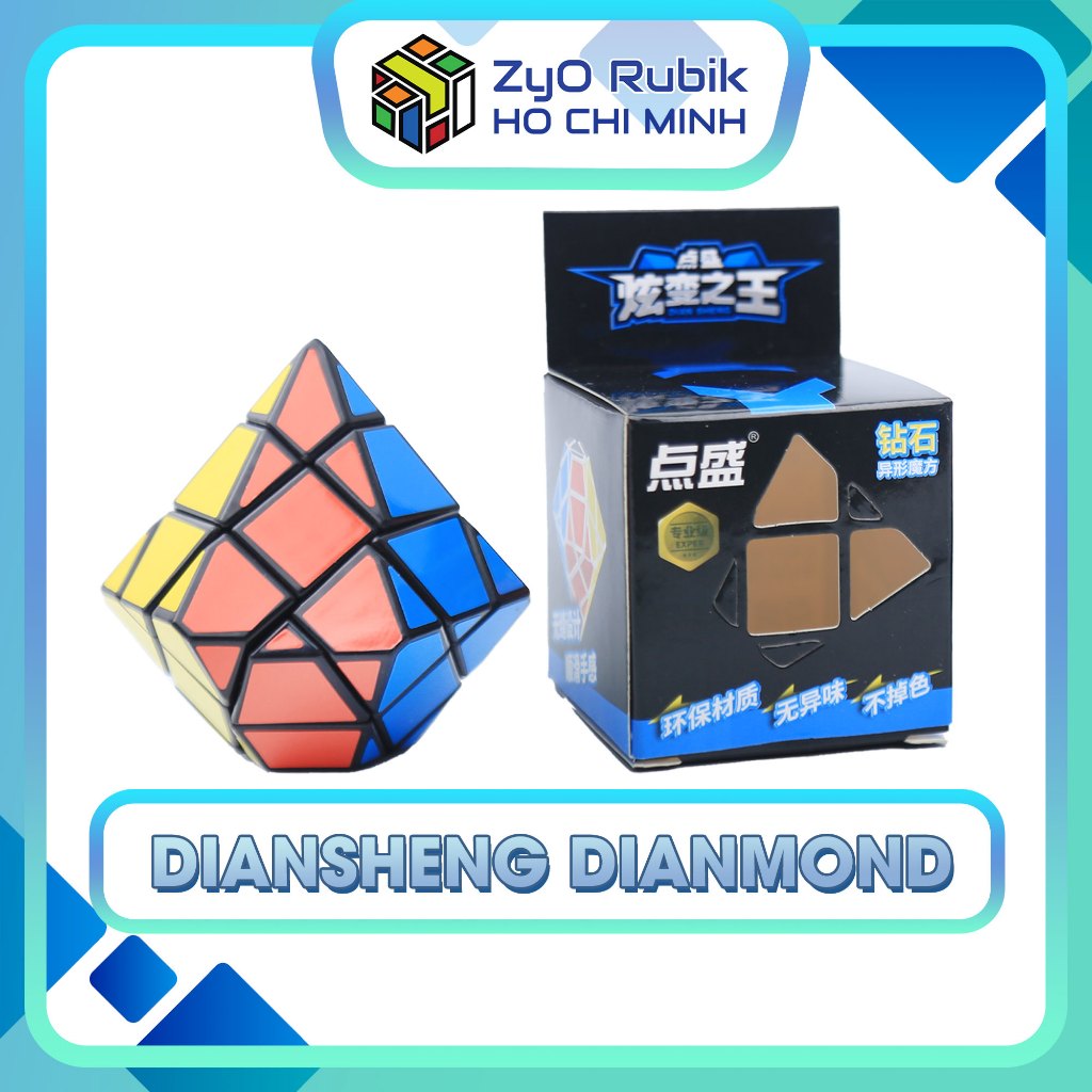 Rubik Variant 3x3 點生鑽石形狀 - 魔方智力玩具 - Zyo Rubik Ho Chi Minh | 蝦皮購物