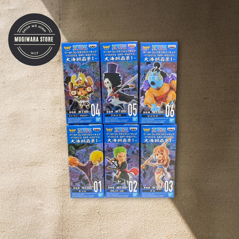 One Piece WCF WT100 Volume 1 Full Set Sanji Zoro Nami Jimbei