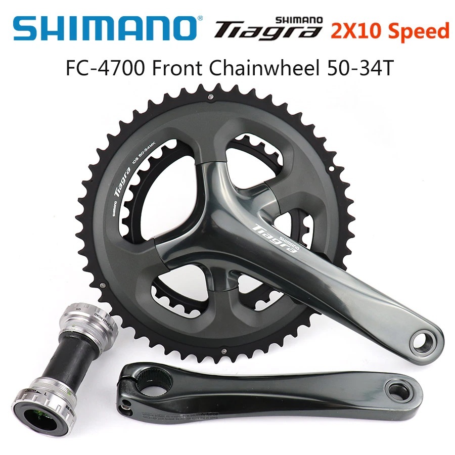 Shimano TIA 2×10s 50-34T 170mm 運動自行車碟盤大腿 R4700 | 蝦皮購物