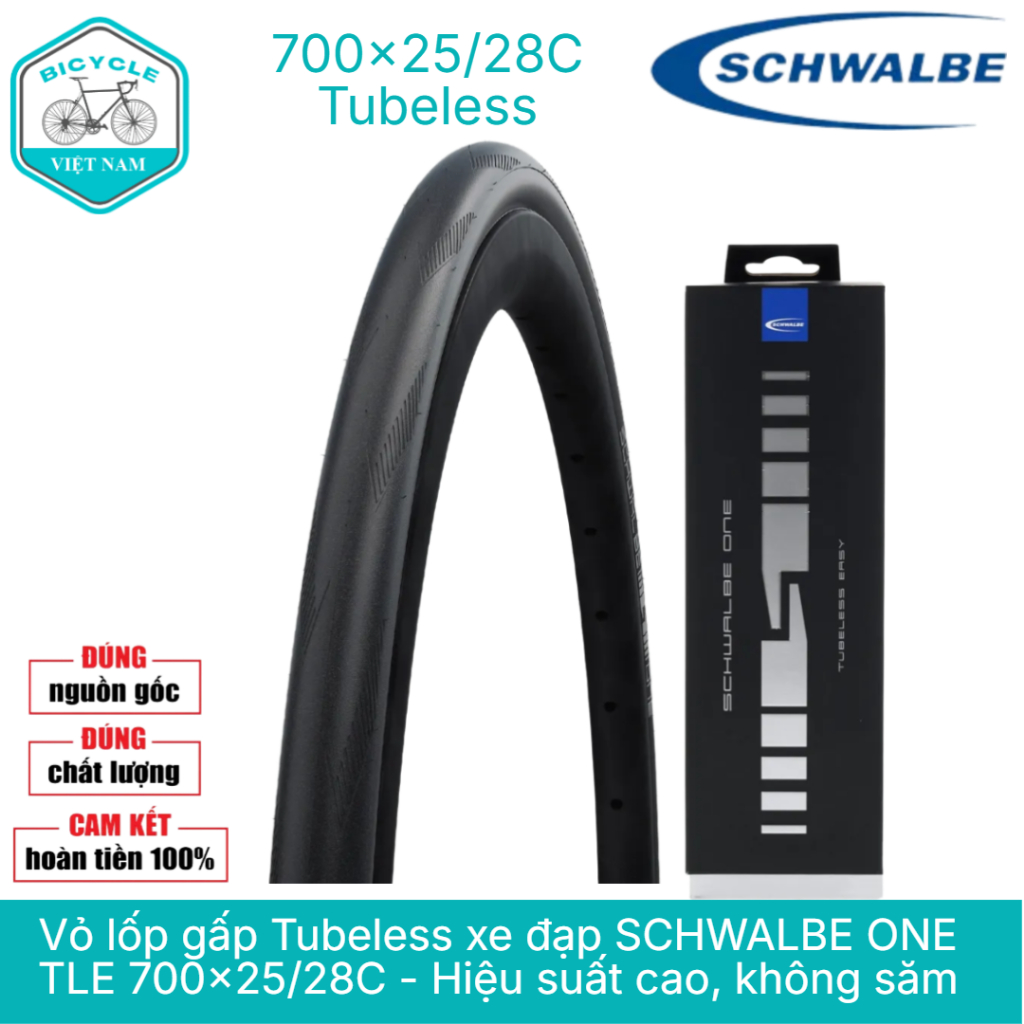 Pneu Schwalbe One 700x28C - Route - Performant Et Léger - Neuf (détail D'emballage)