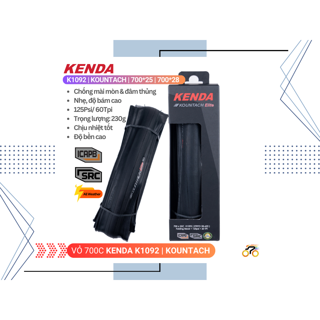 自行車箱 700c - KENDA KOUNTACH K1092 - 700x28 (1 PC) | 蝦皮購物