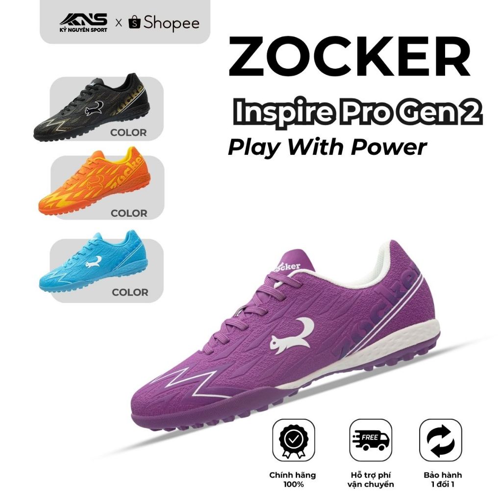 Zocker Inspire Pro Gen 2 足球鞋 - Real Kicks - Good Grip - 雙摩擦附 | 蝦皮購物