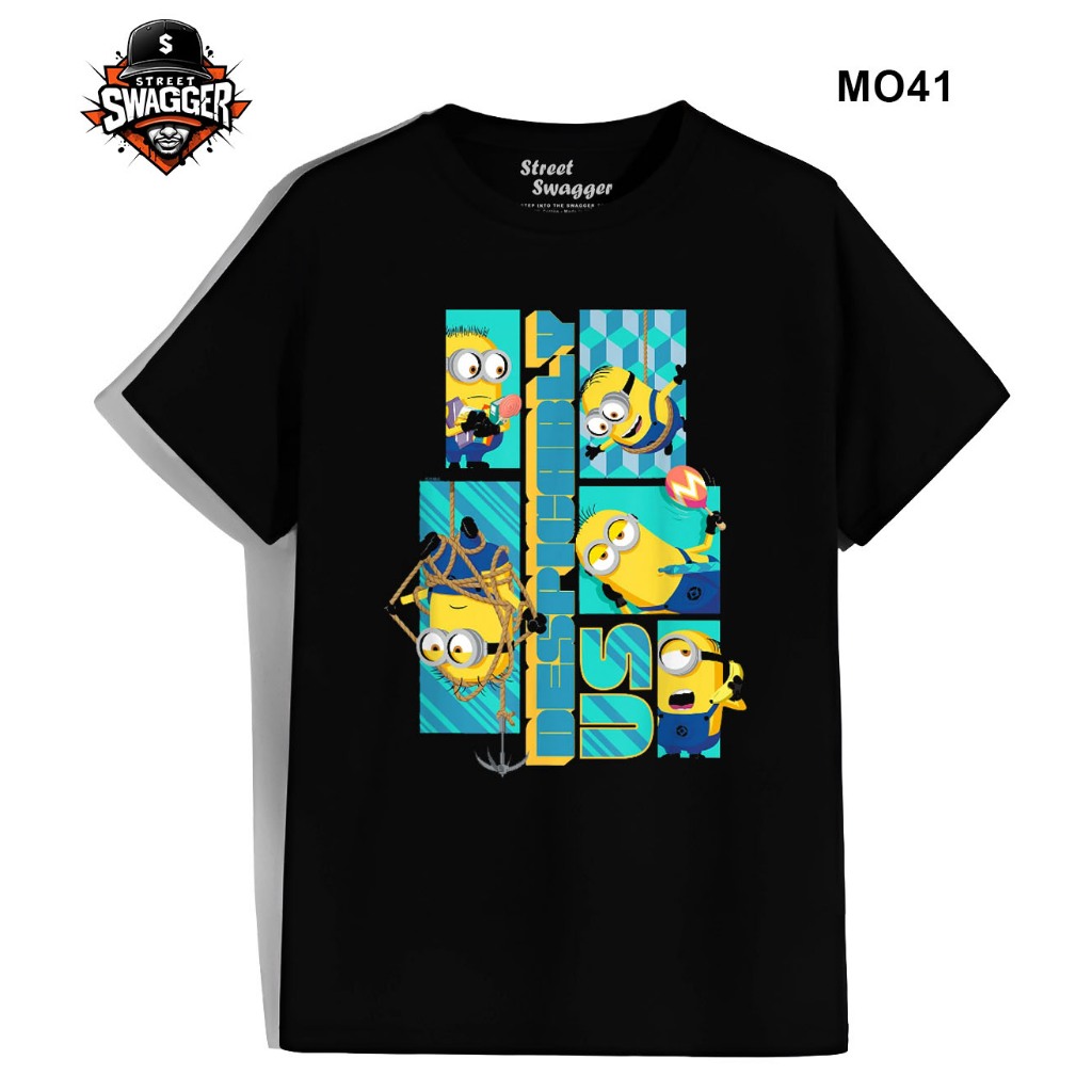 Street Swagger 品牌系列小黃人卡通 T 恤,可愛 ME4 T 恤 MO41 | 蝦皮購物