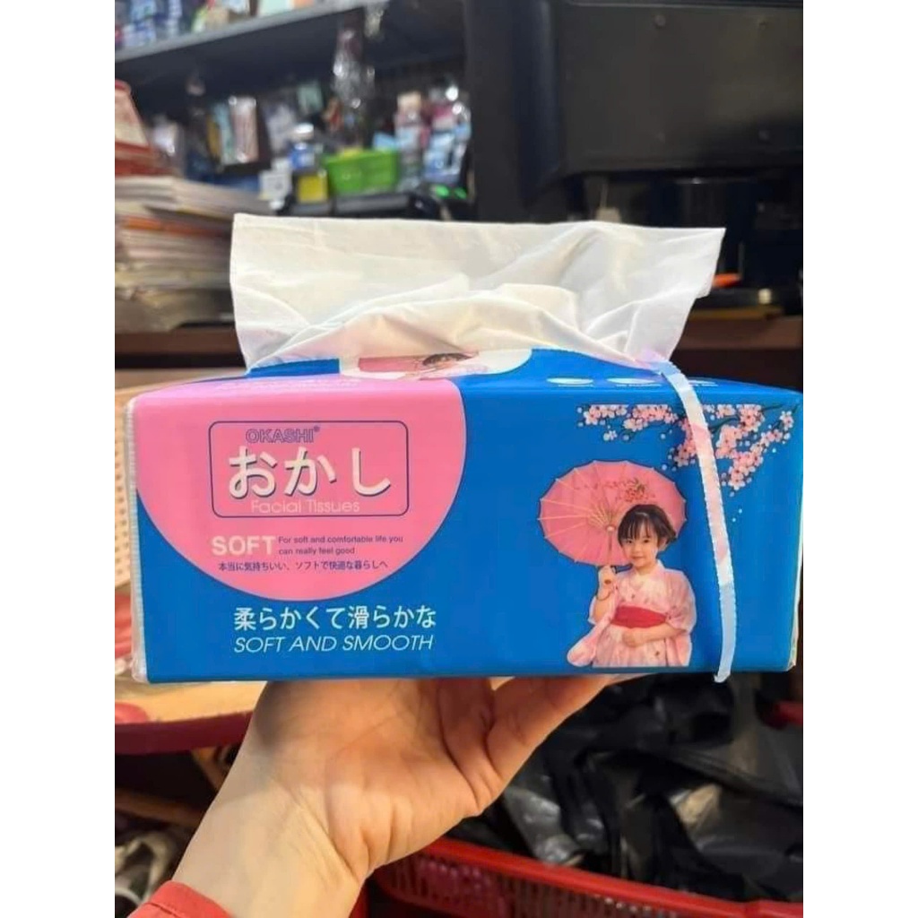 Okashi 4 層紙巾 300 張日本技術 450 張 | 蝦皮購物