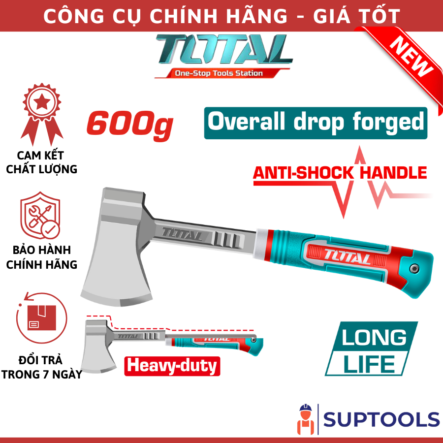 TOTAL THAX 600g 柴錘和斧頭061600完全鍛造,高度耐用的斧頭(工具) | 蝦皮購物