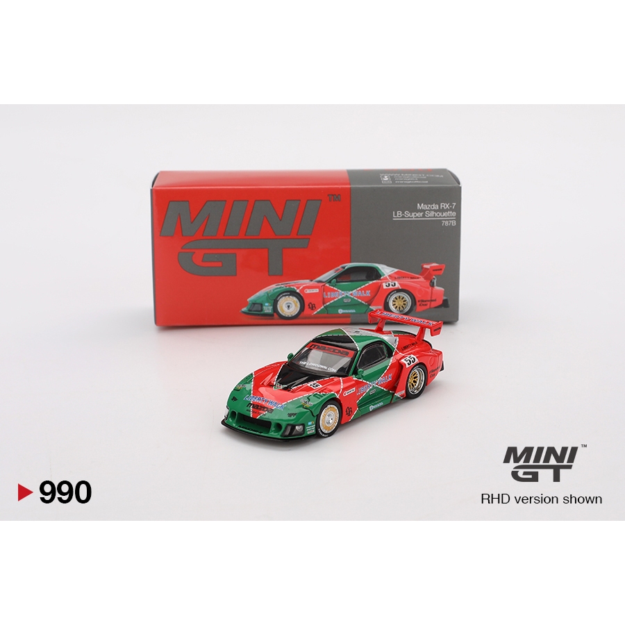 Hobby Store Mini GT 馬自達 RX7 LB 超級剪影 990 模型車箱版 | 蝦皮購物