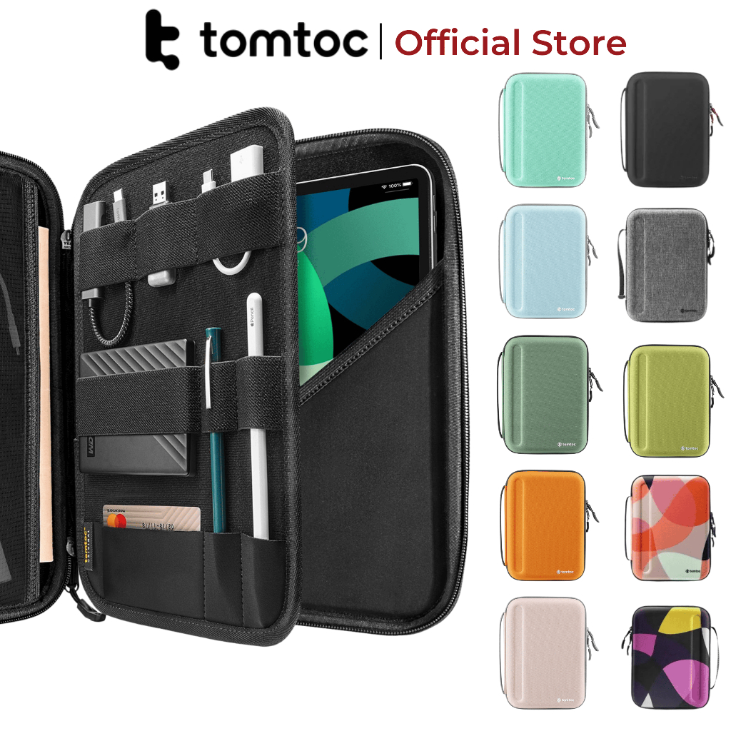 Tomtoc Portfolio Holder 硬殼防震包適用於 iPad 9.7/11/12.9 英寸,正品,良好保護 | 蝦皮購物