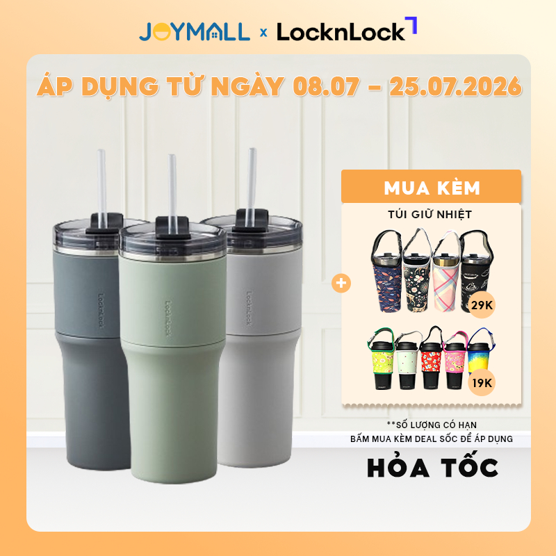 LocknLock 保溫杯 650ml LHC4277S Metro Drive - 正品,帶清潔吸管 - JoyMal | 蝦皮購物