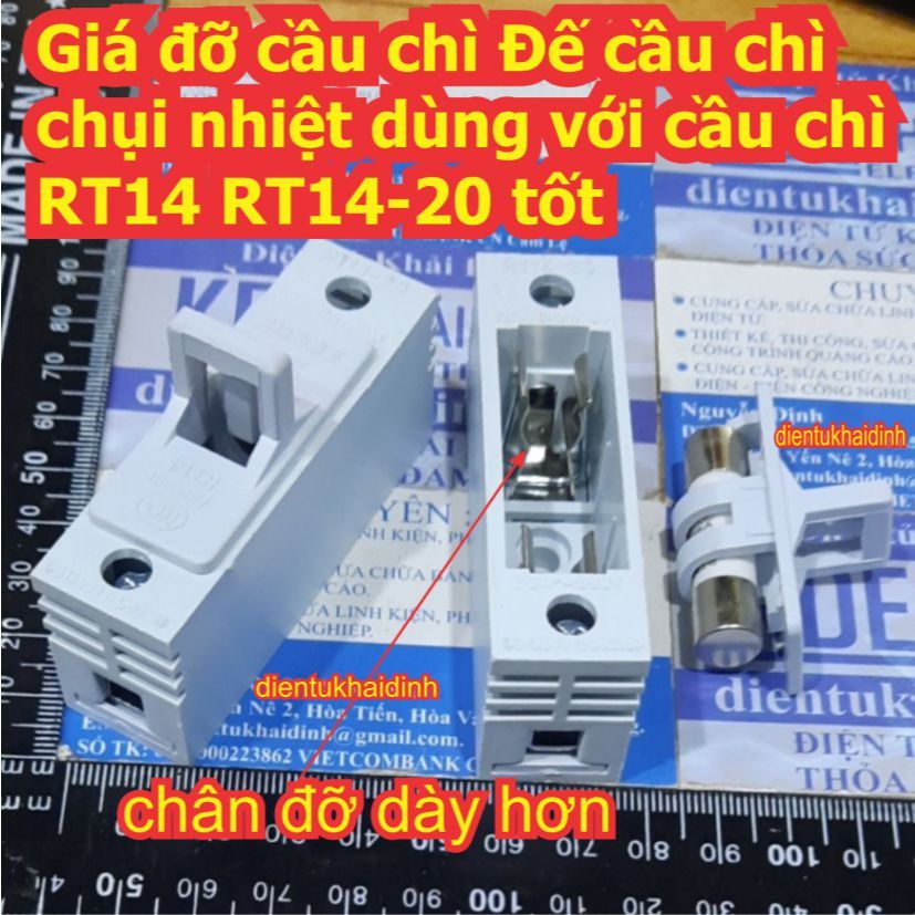 3 件保險絲座溫度保險絲座,用於保險絲 RT14 RT18 R015 RT14-20 常規/良好 kde7492 | 蝦皮購物