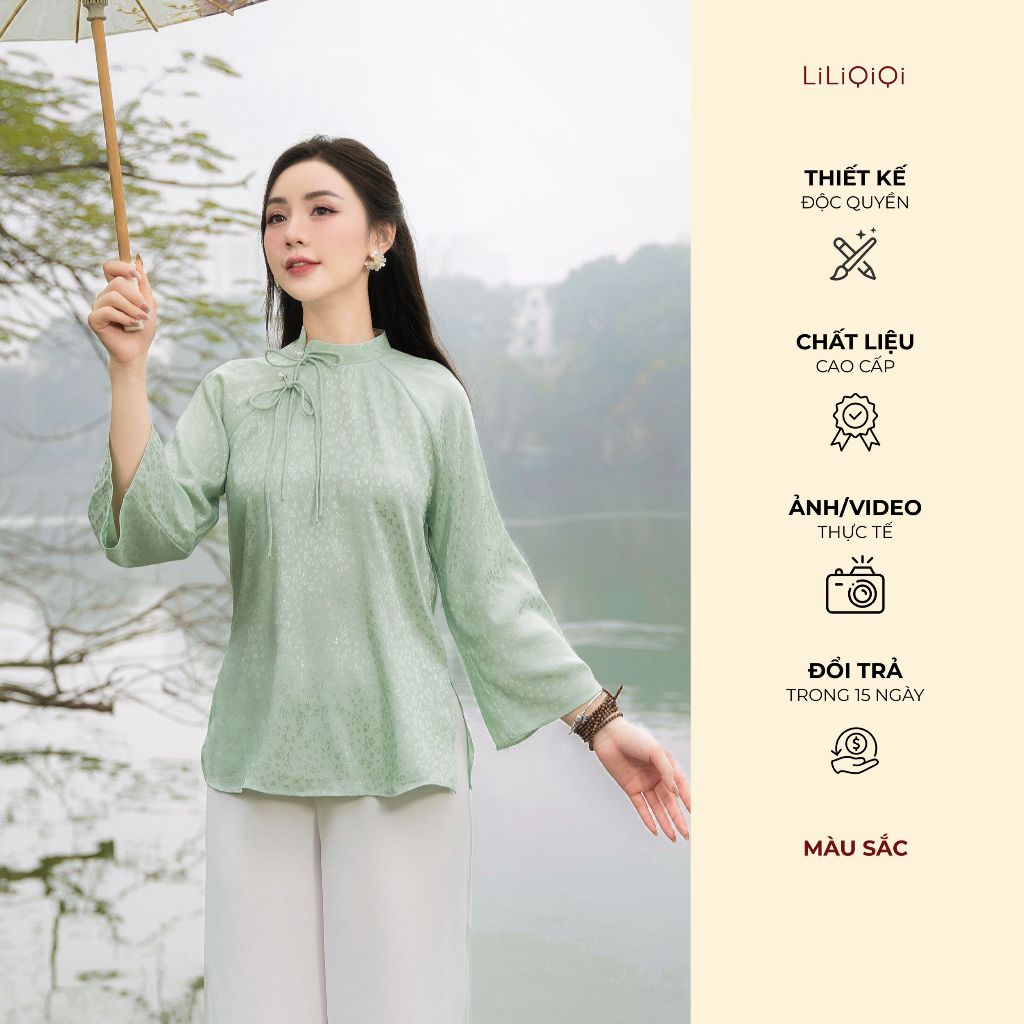 LeeGi 優雅優雅的 LiLiQi By LeeGi 真絲錦緞寶塔連衣裙 - CM725 | 蝦皮購物