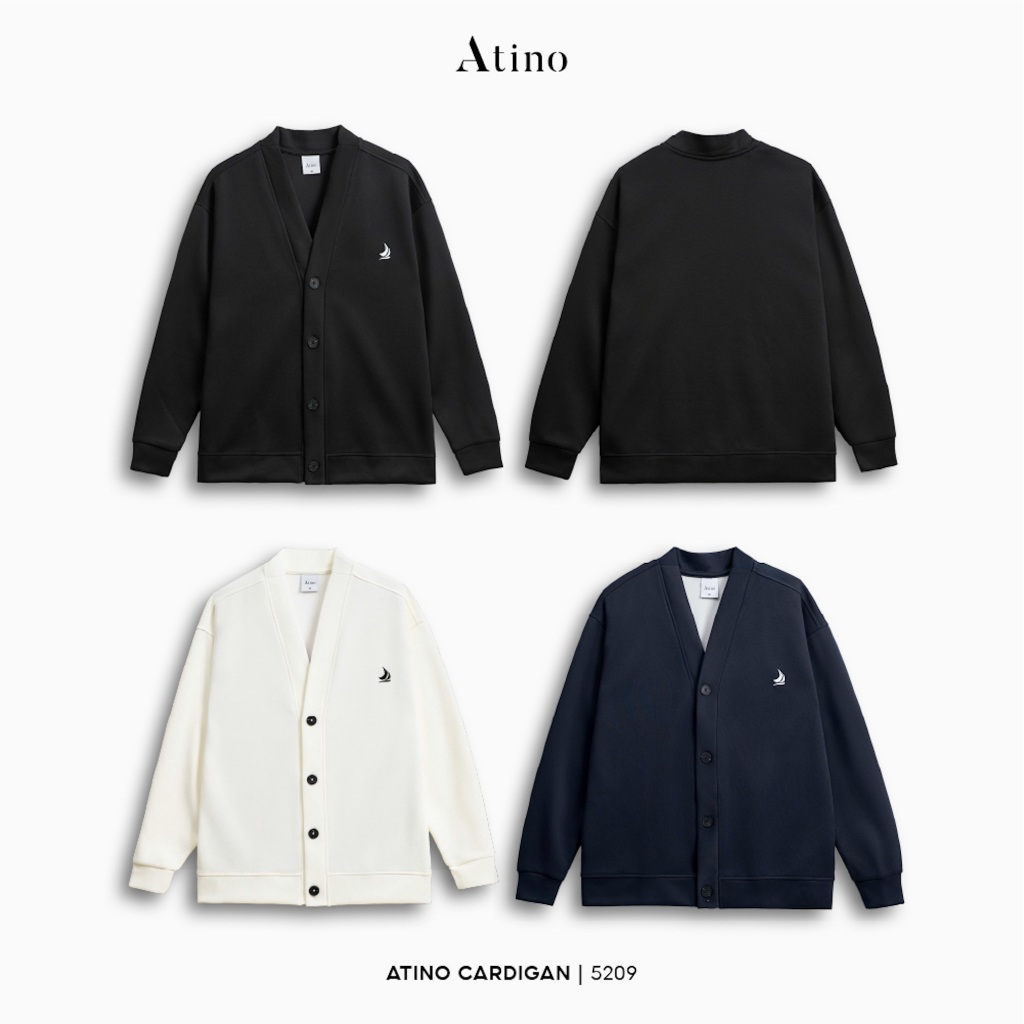 ATINO Felt 2 皮革開衫,鋒利刺繡,常規形式 3.5209 | 蝦皮購物