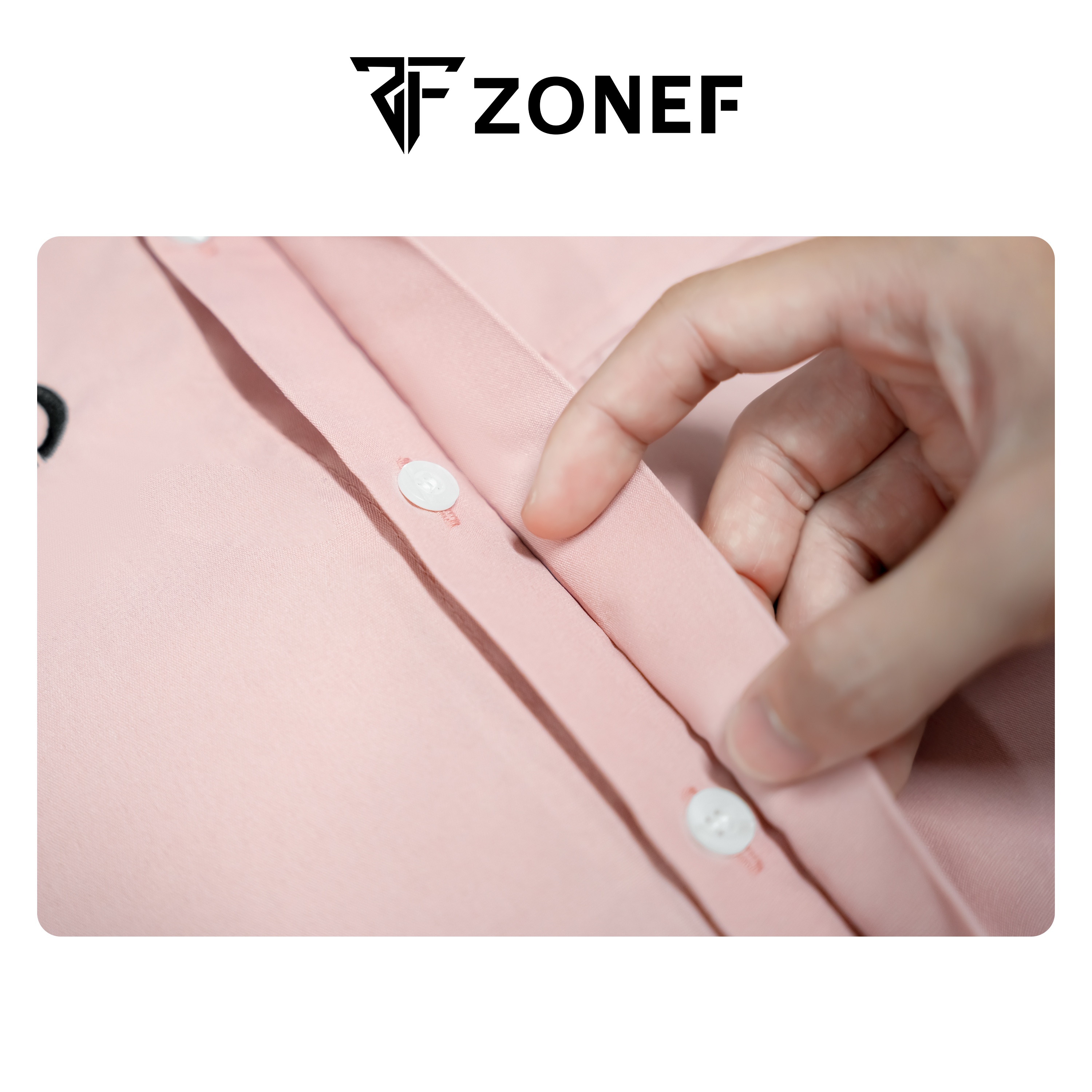ZONEF CLUB 隱藏式鈕扣短袖襯衫和下沉口袋圖案,超大號冷焊原料 (SMT) | 蝦皮購物
